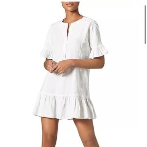 Joie White Linen Dress. Size Medium.
